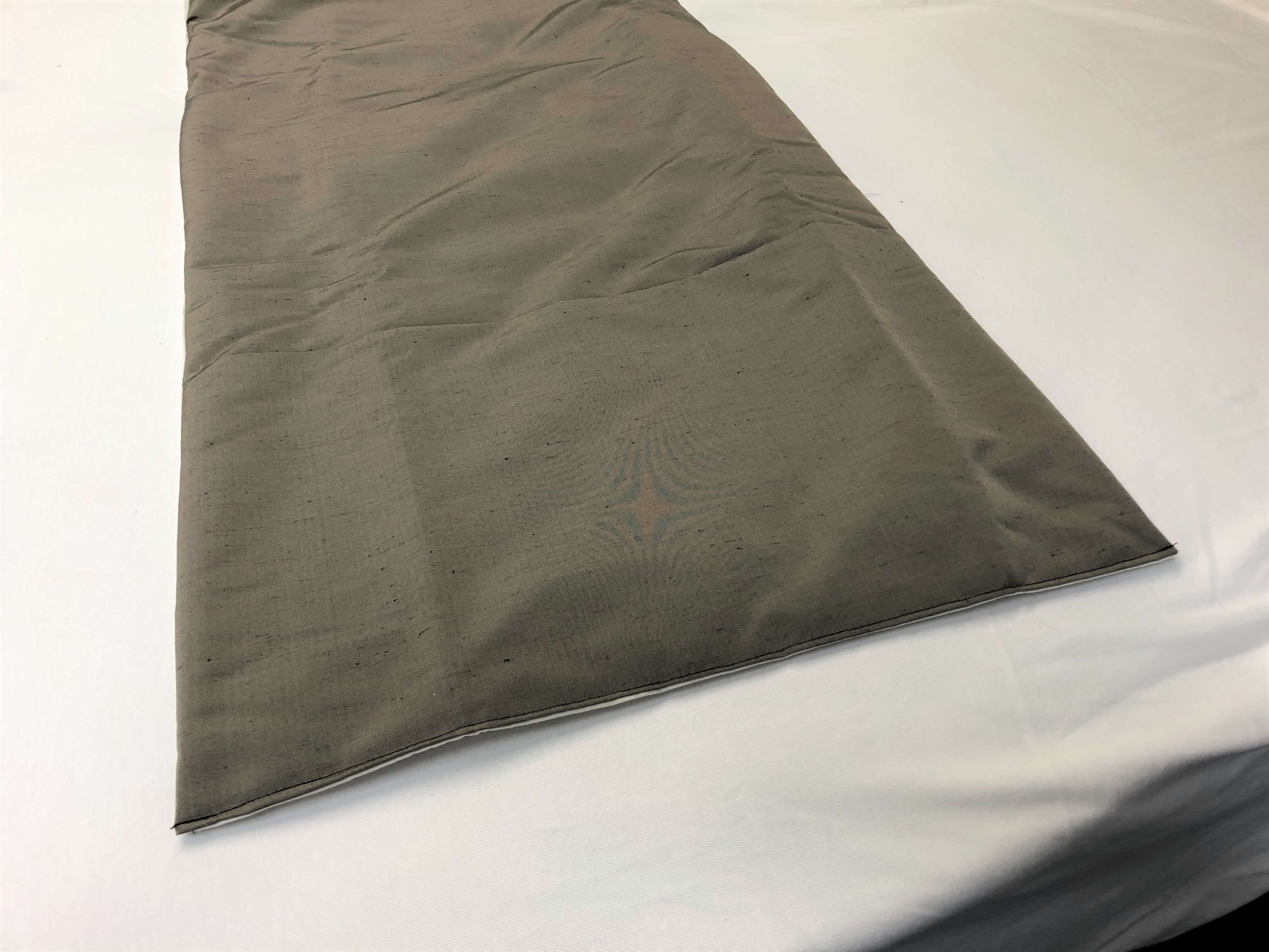 Satin Finish Quilted Bed Runner Slate